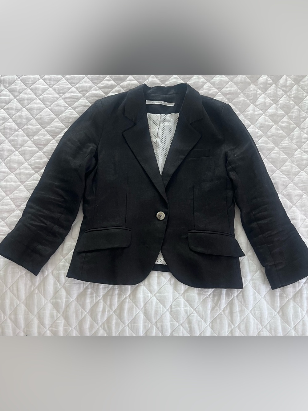 Black Single-Button Blazer